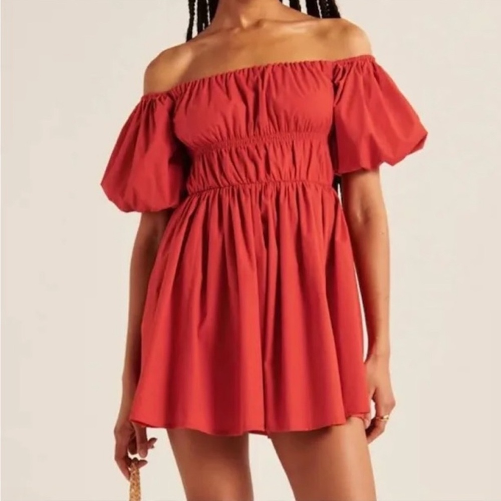 NWT Abercrombie Off the Shoulder Mini Dress